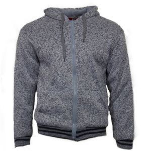 Maximos Men's Hoodie Long Sleeve Casual Drawstring Full Zip Up Sweatshirt